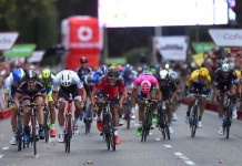 Jempy Drucker, Dritter auf der letzten Vuelta-Etappe 2015 in Madrid, sieht seinen nächsten Einsatz bereits wieder am nächsten Samstag beim Primus Classic Impanis-Van Petechem.