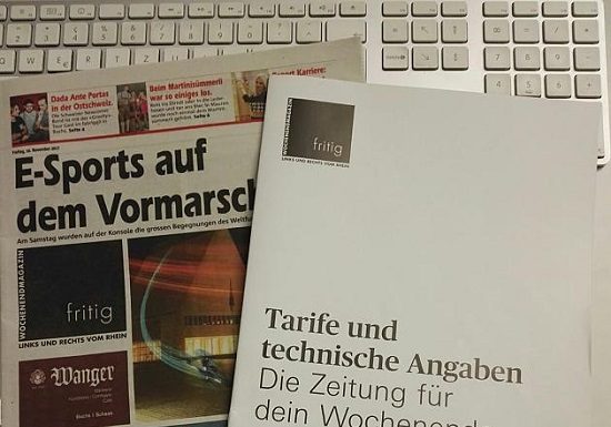 «fritig», neue Wochenzeitung des Volksblatt AG-Verlag