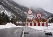 Lawinengefahr -zweithöchste Sperrstufe angeordnet