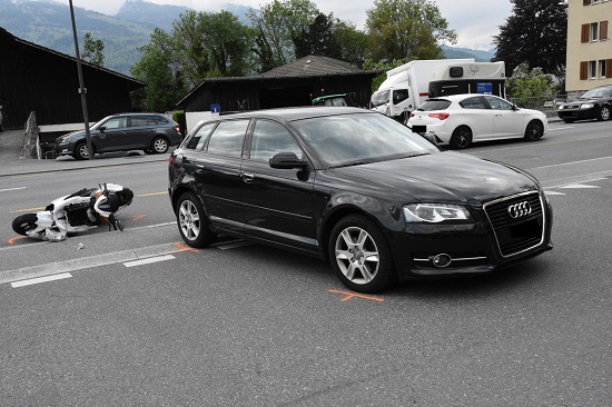 Unfall in Vaduz, 26.4.2018