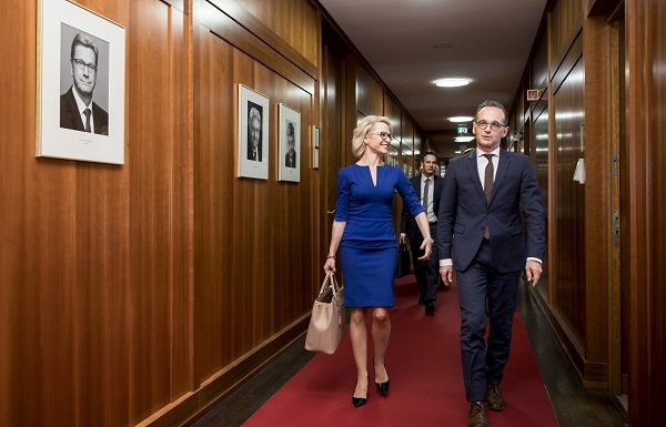 Aussenministerin Aurelia Frick trifft ihren deutschen Amtskollegen Heiko Maas in Berlin