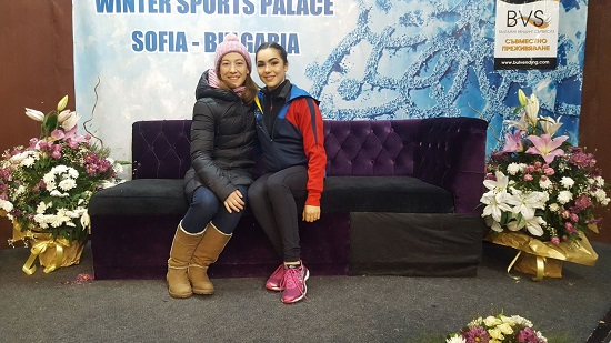 Kaiser Romana an Sophia Trophy 2018 mit Trainerin Barbara Luoni