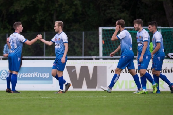 Kühne, Wolfinger, Willi, Jubel, 6.10.2018,USV-United ZH 3-1