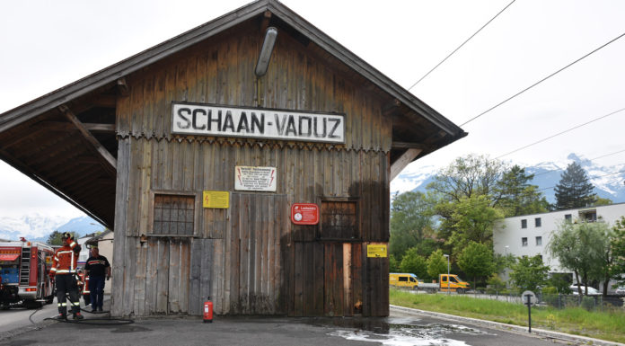 Feuerwerkskörper entzünden Holzfassade