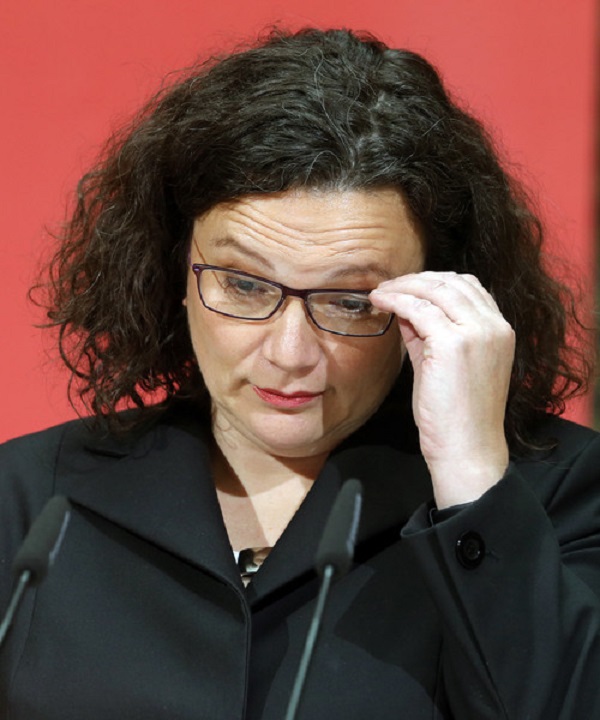 Nahles resigns from SPD party and faction leadership