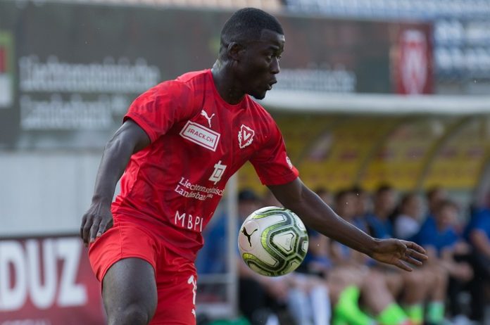 Coulibaly, 18.7.2019, Tor z.1-0 gegen Breikablik, ISL