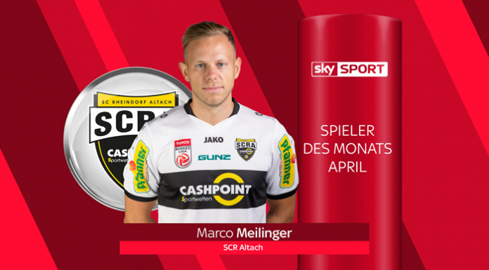 Der SCR Altach verlängert mit Meilinger