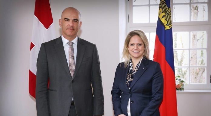 Bundesrat Alain Berset auf Besuch in Liechtenstein