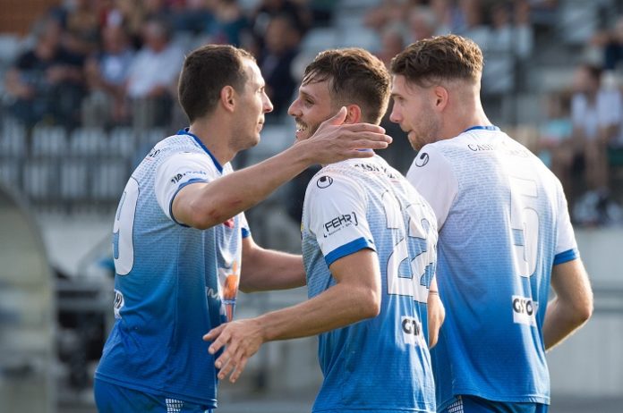 Pecseli,Petcovic,Bärtsch, 14.9.2014. 3-2-Sieg USV-Tuggen