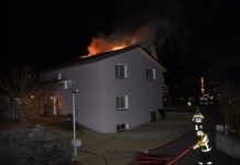 Berschis: Fotovoltaikanlage in Brand geraten
