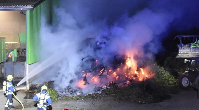 Steinach: Komposthaufen in Brand geraten