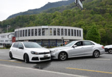 Signalisation missachtet und Unfall verursacht