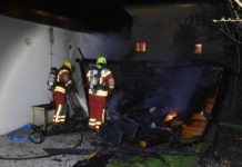 Sevelen: Gartenhaus in Brand geraten