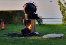 Staad: Gasflasche in Brand geraten