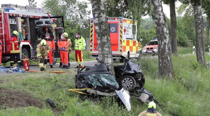 Grauenvoller Autounfall