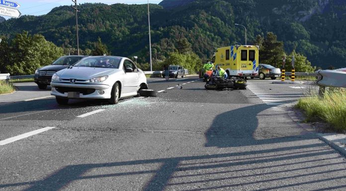 Bad Ragaz: Kollision Auto – Motorrad – Zeugenaufruf