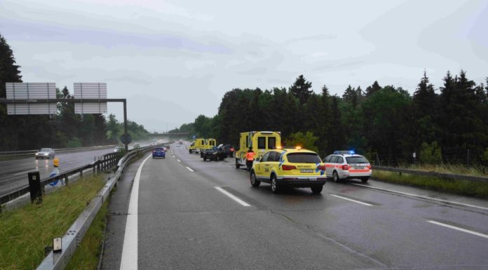 Mörschwil: Auffahrkollision mit vier Autos