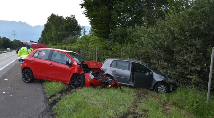 Buchs: Kollision nach Abschleppmanöver
