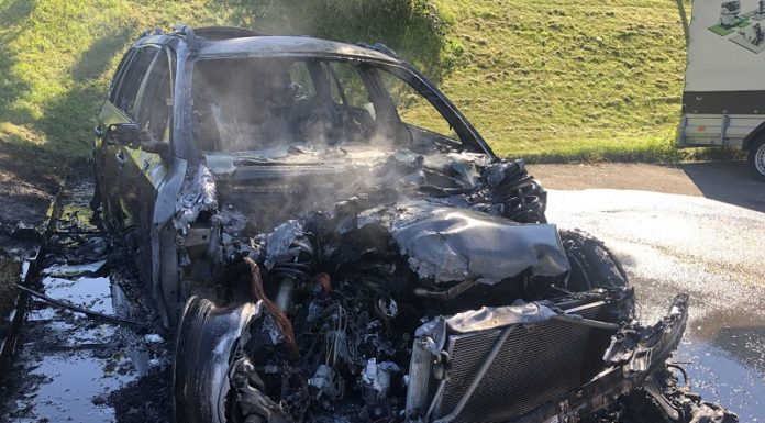 Mörschwil: Auto ausgebrannt