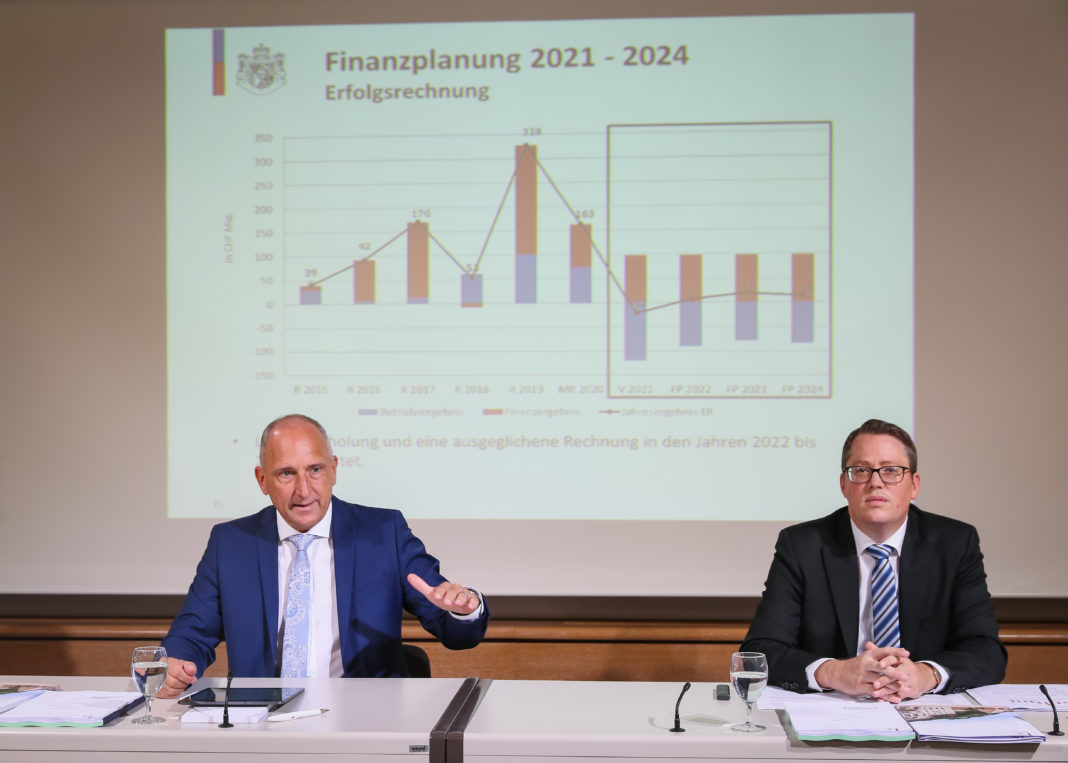 Liechtenstein Regierung PK Adrian Hasler Finanzen