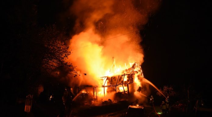 Vollbrand eines Einfamilienhauses