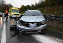 Züberwangen: Mit dem Auto Selbstunfall verursacht