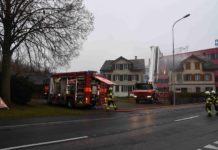 Brand in einem Einfamilienhaus