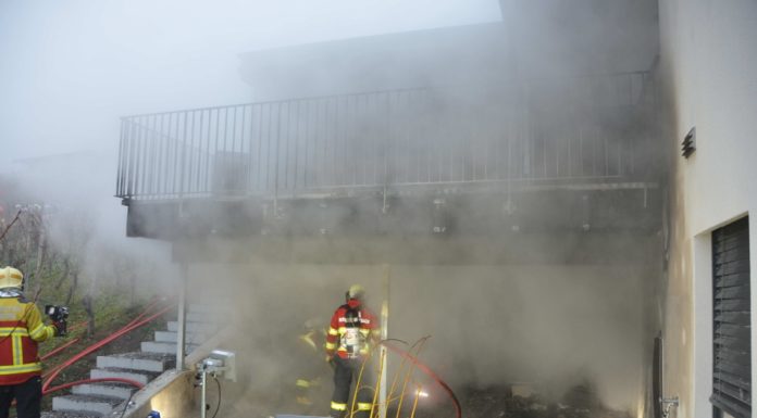 Marbach: Sauna in Brand geraten