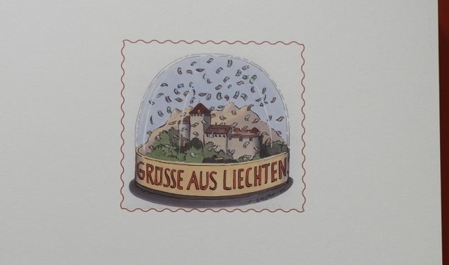 Erstes Buch mit Karikaturen über Liechtenstein