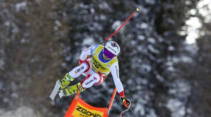 Ski-Abfahrt: Kryenbühl (SUI) fehlten 0,06 Sek. zum Sieg