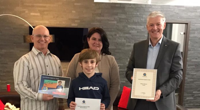 Sportförderungspreis 2020 an Moritz Glauser