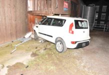 Alkoholisiert in Scheune gefahren