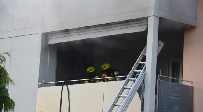 Diepoldsau: Brand auf Balkon