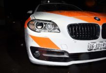 Fahrunfähig in Polizeiauto geprallt