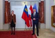 Regierungschef-Stellvertreterin Sabine Monauni in Wien