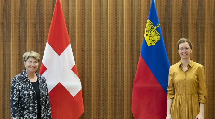 Regierungschef-Stv. Sabine Monauni trifft Bundesrätin Amherd