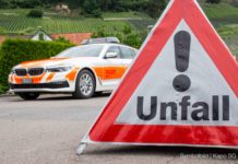 Fahrunfähig Streifkollision verursacht