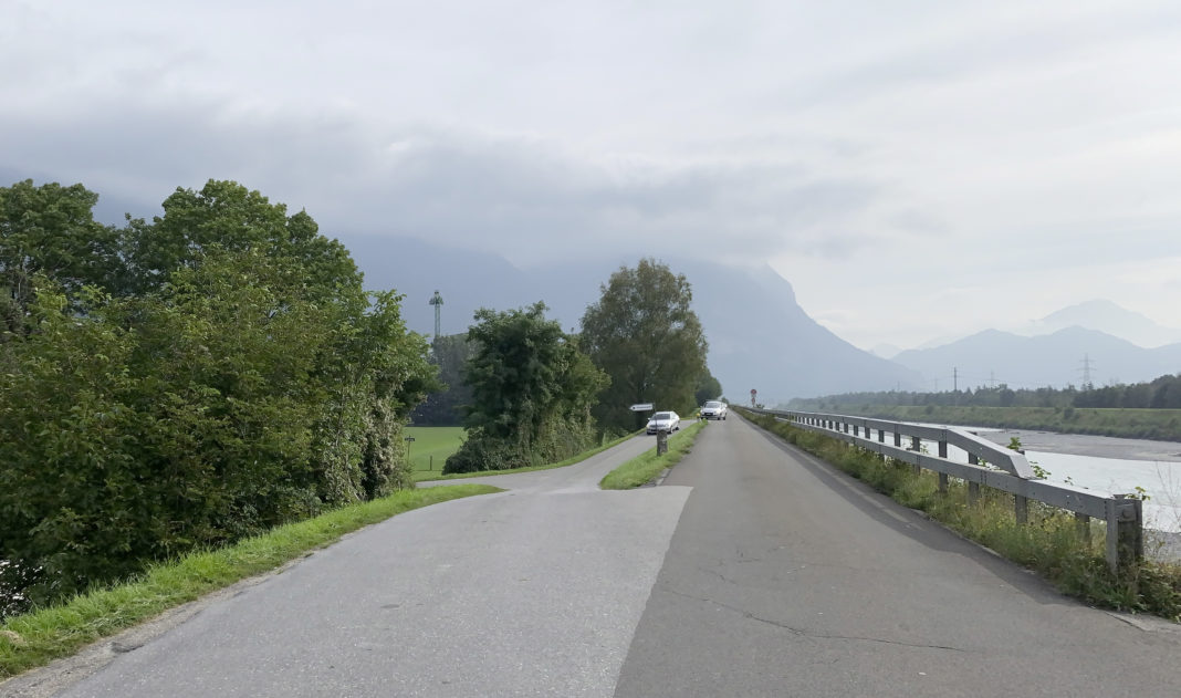 Rheindamm Vaduz, September 2021, Bild Oli