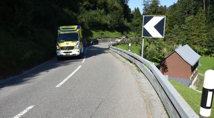 Selbstunfall mit Motorrad