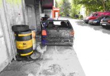 St.Gallen: Fahrzeugbrand in Garage