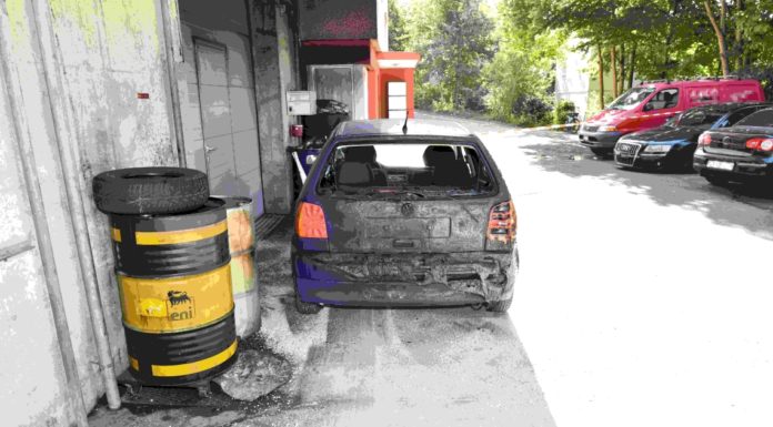 St.Gallen: Fahrzeugbrand in Garage