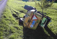 Wattwil: Selbstunfall mit Radlader