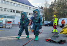 Grosse Chemiewehr-Übung bei Hilti