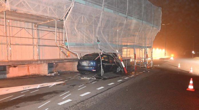 Alkoholisiert in Baugerüst gefahren