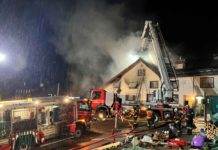Bütschwil: Brand in Reihenhaus