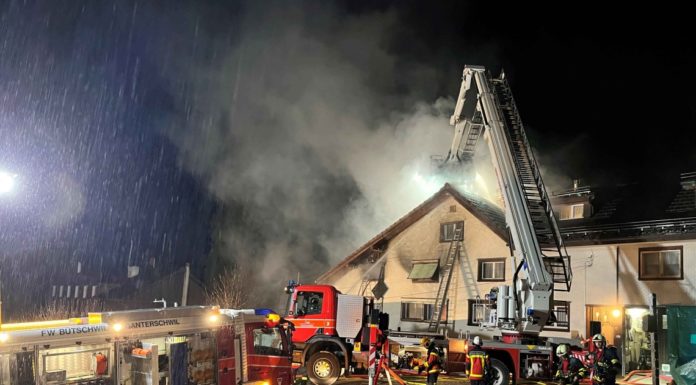 Bütschwil: Brand in Reihenhaus