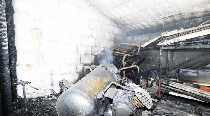 Brand in Carrosseriewerkstatt, grosser Schaden