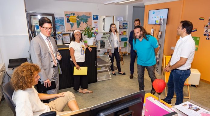 Besuch von Regierungsrat Manuel Frick im „aha