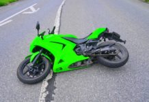 Selbstunfall mit Motorrad