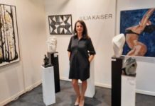 Julia Kaiser an der Kunstausstellung in Konstanz/D